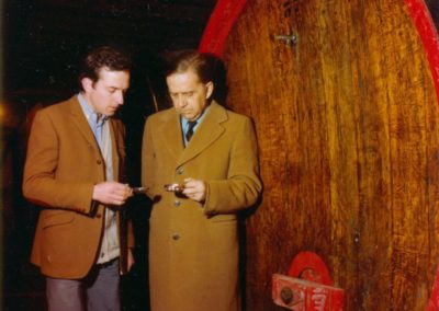 Gérard Brisson et son père Michel en 1979.