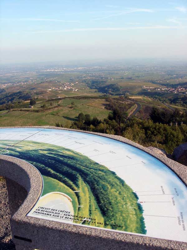 Panoramic view of the Beaujolais